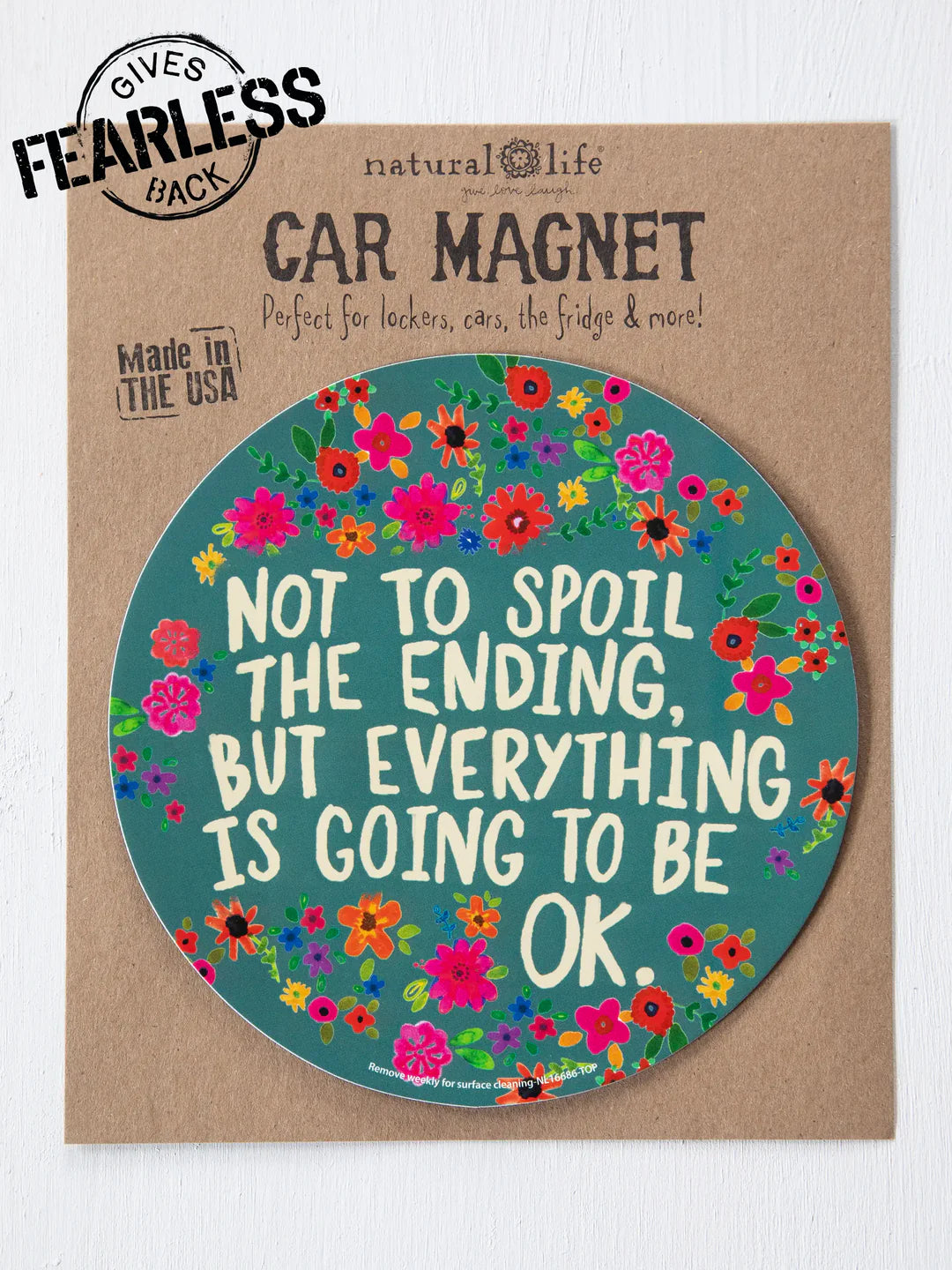 Natural Life Car Magnet-Not To Spoil The Ending