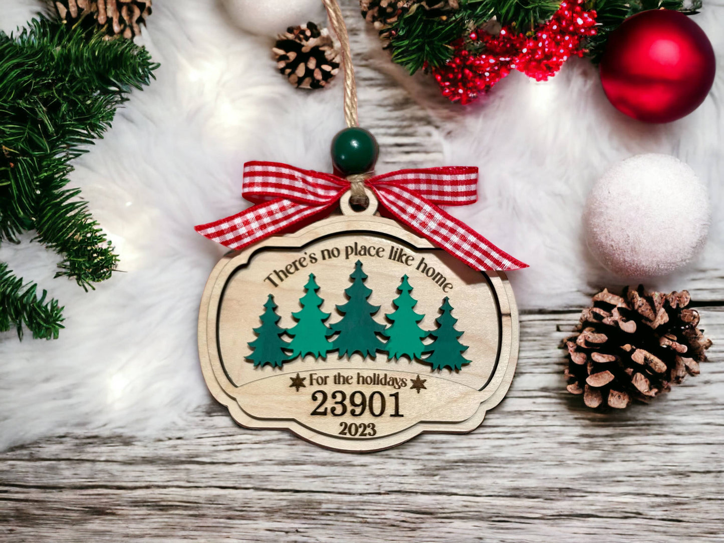 Theres No Place Like Home 62035 Zip Code Ornament