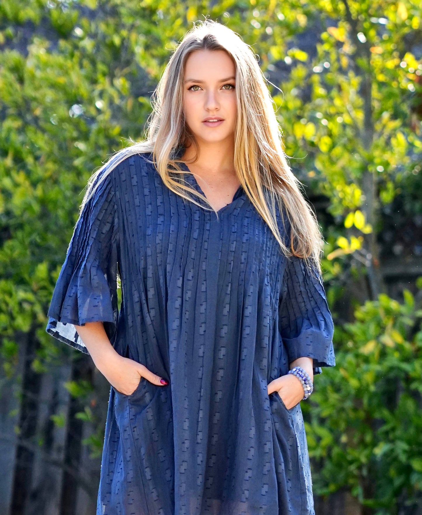 Kat Mini Tunic Dress Navy 