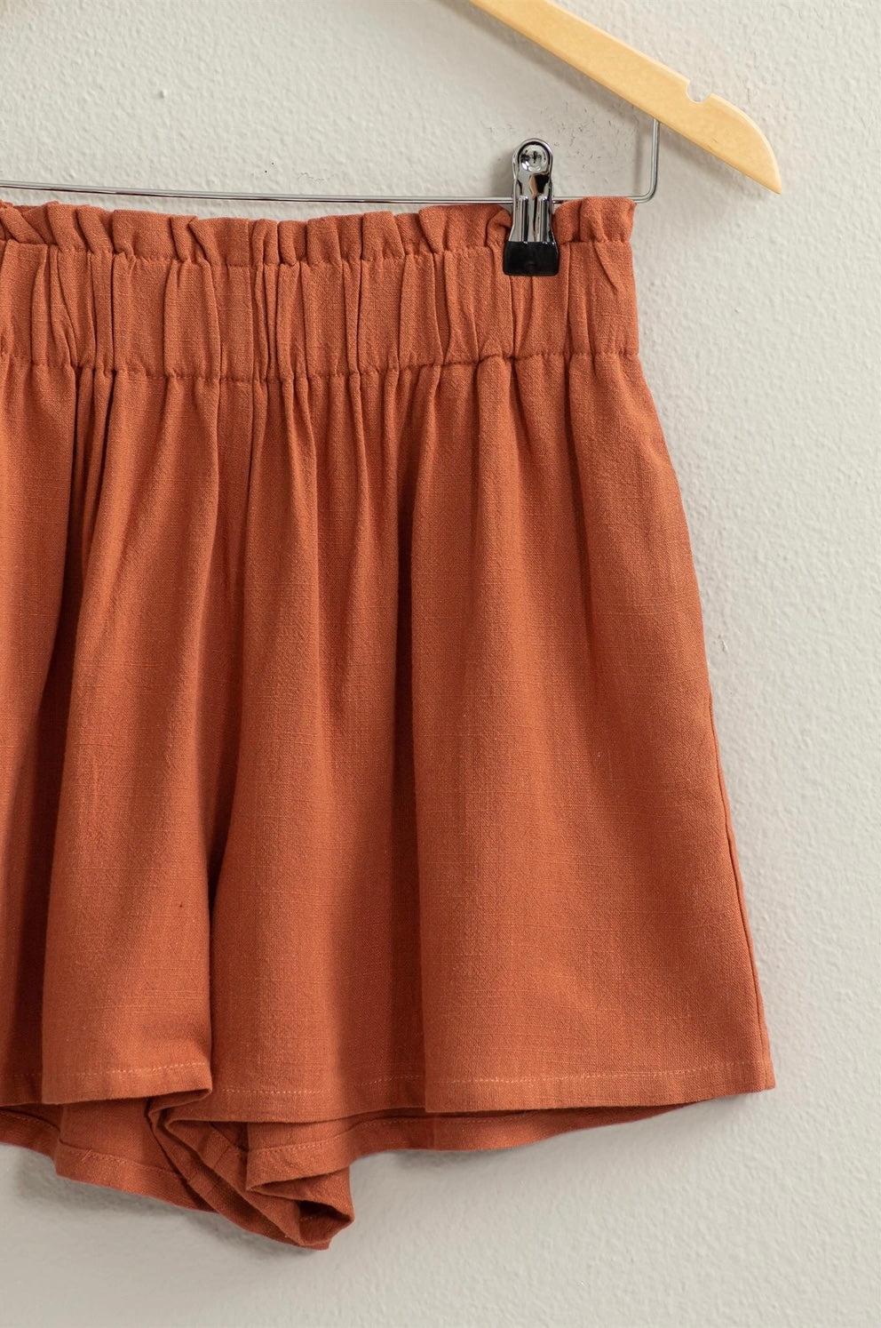 LINEN PAPERBAG SHORTS