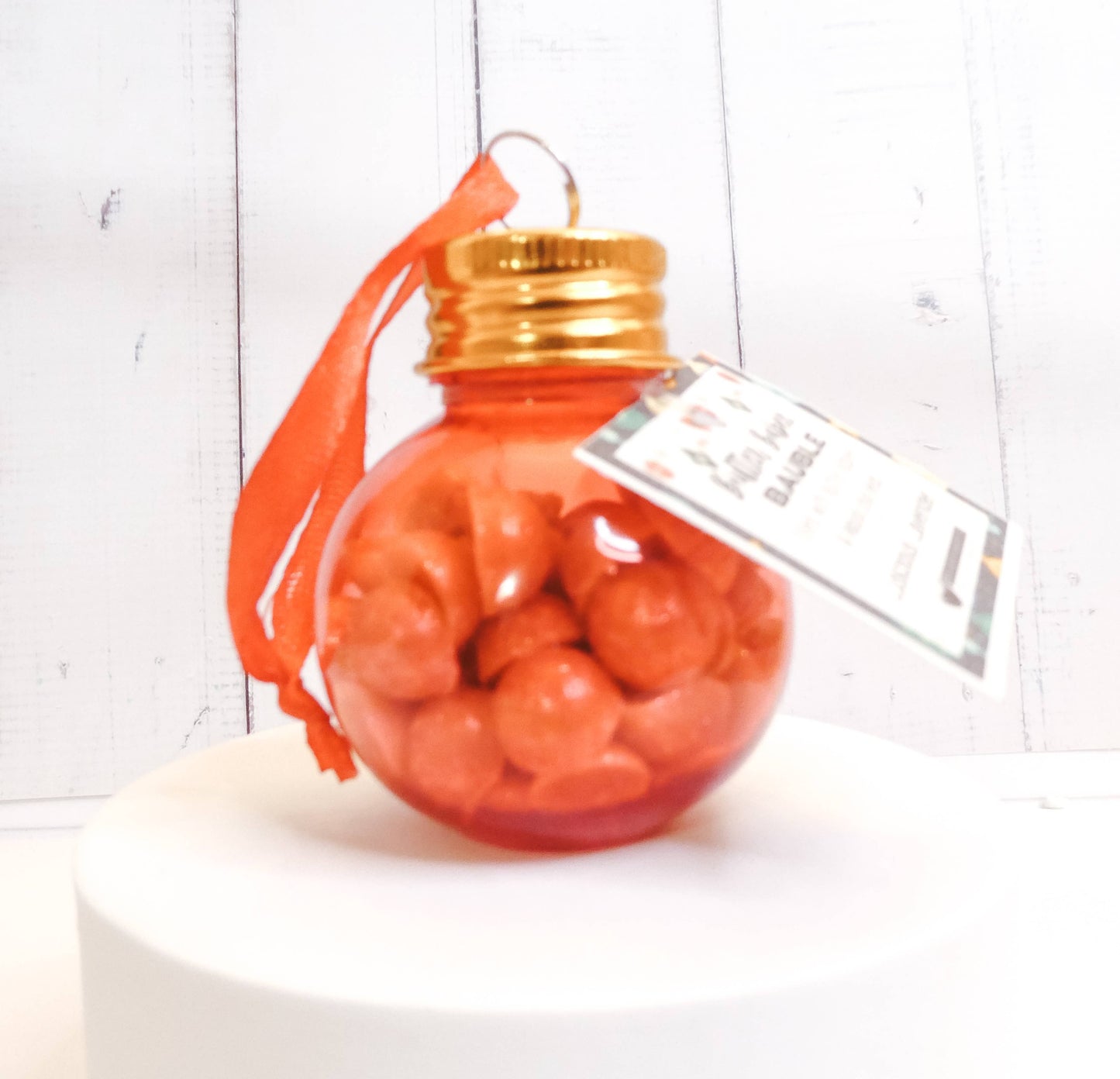 Body Butter Ornament - Natural Single Use Lotion Bead Gift