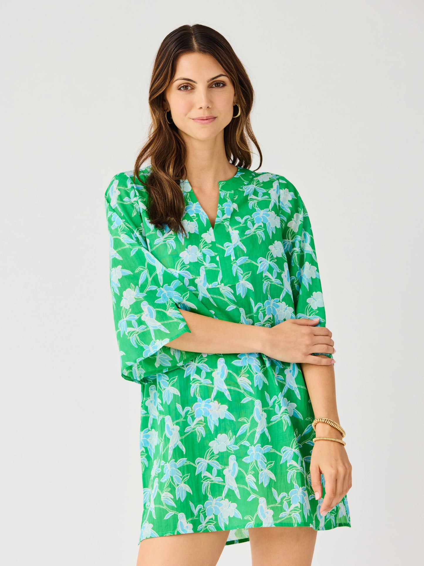 Elizabeth Beach Dress | Tiki Tropics Green