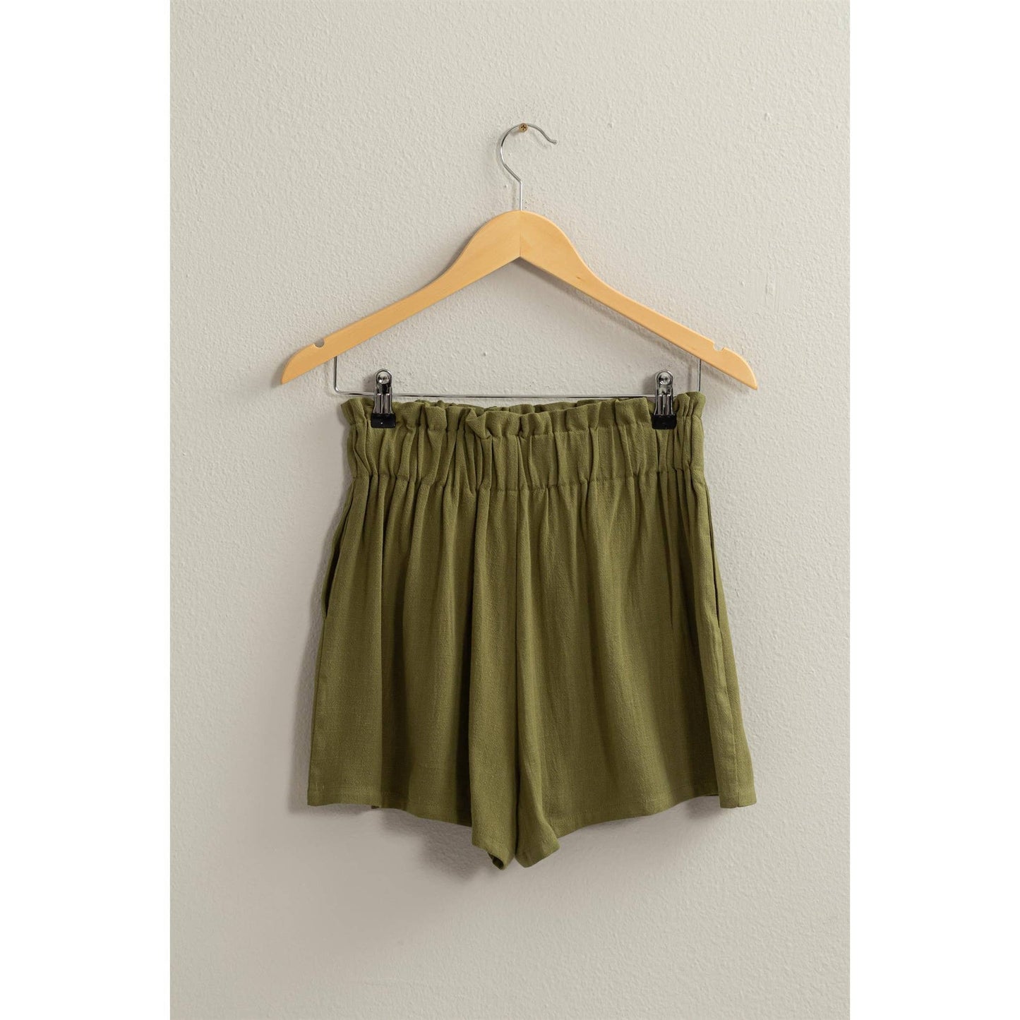 LINEN PAPERBAG SHORTS