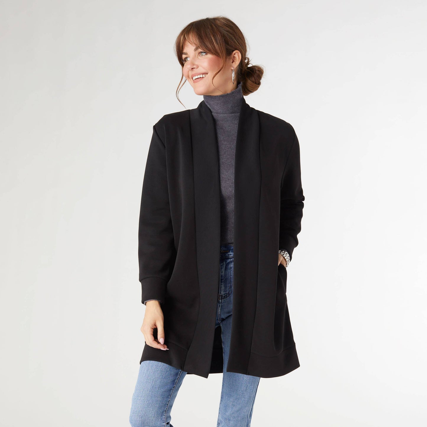 Hilarie Super Soft Cardigan with Pockets