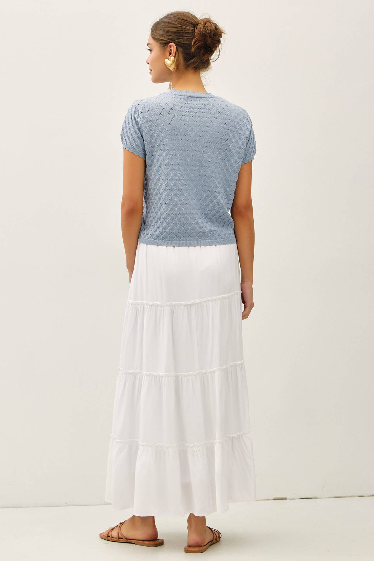 TIERED MAXI SKIRT