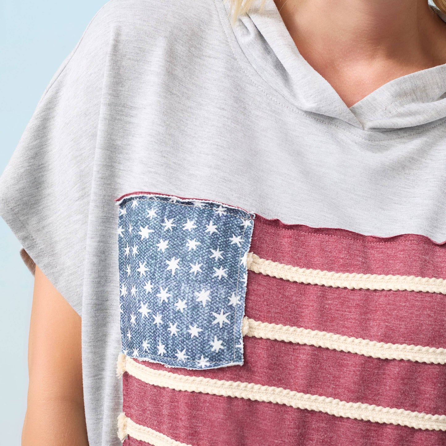 Vintage America Hooded Top | 4th of July