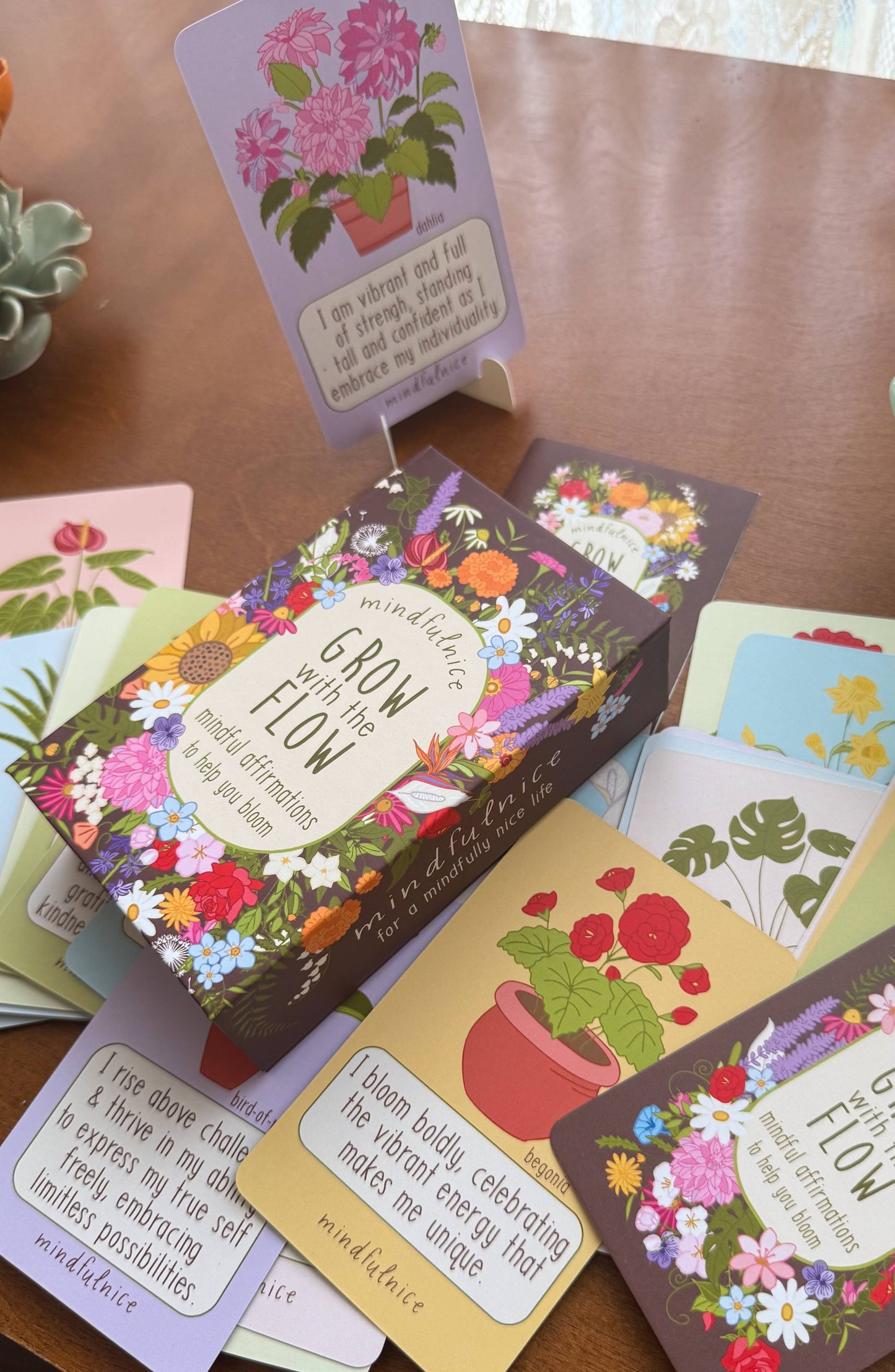Grow With the Flow Affirmation Cards to Help You Bloom