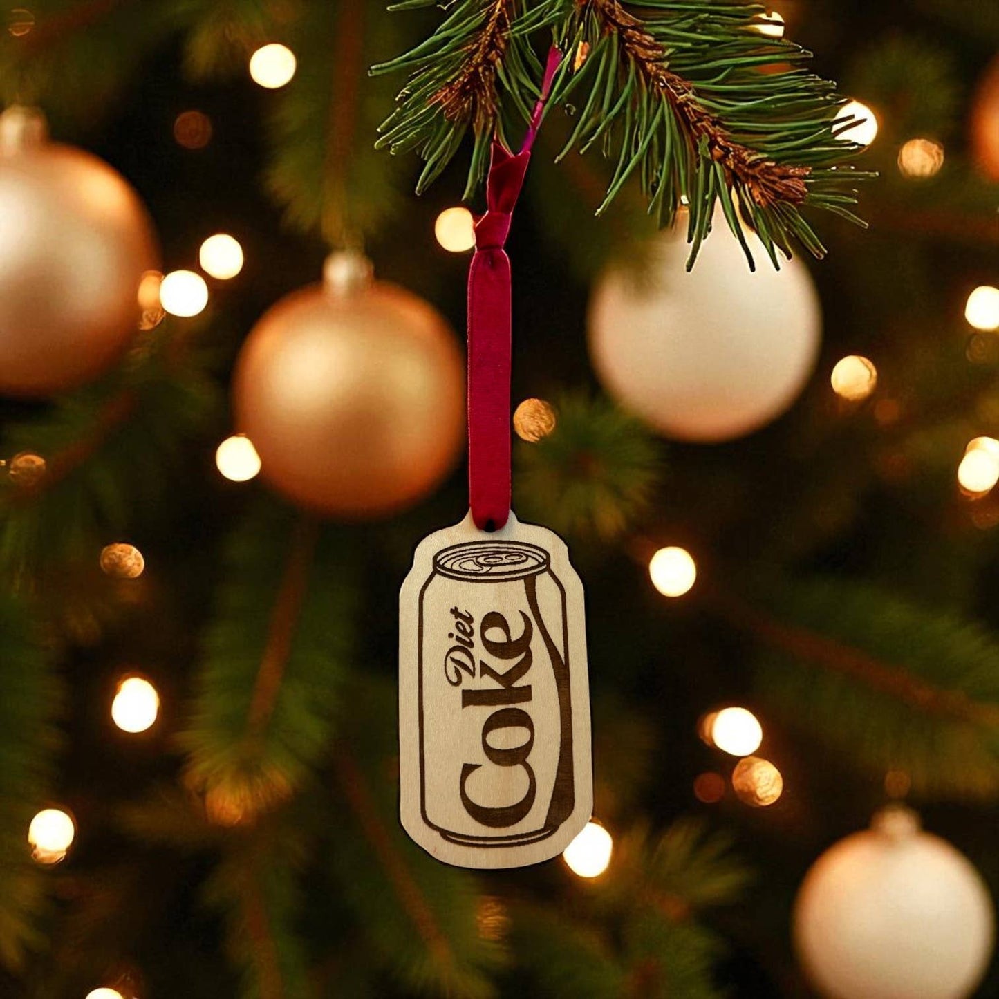 Fueled by Diet Coke Christmas Ornament
