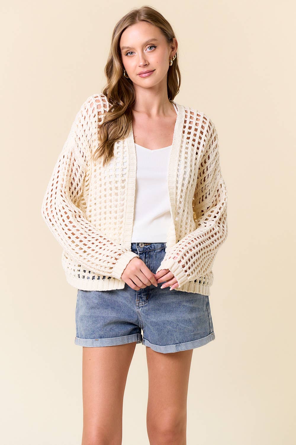 CROCHET OPEN CARDIGAN