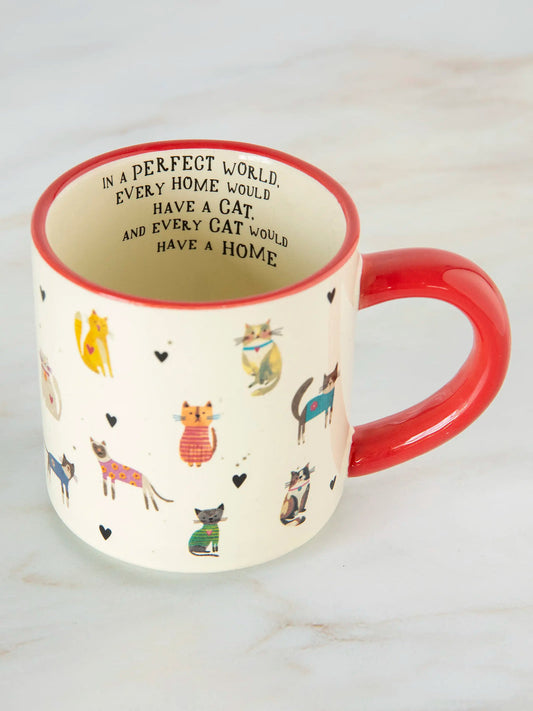 Natural Life Bungalow Mug-Every Home Has A Cat