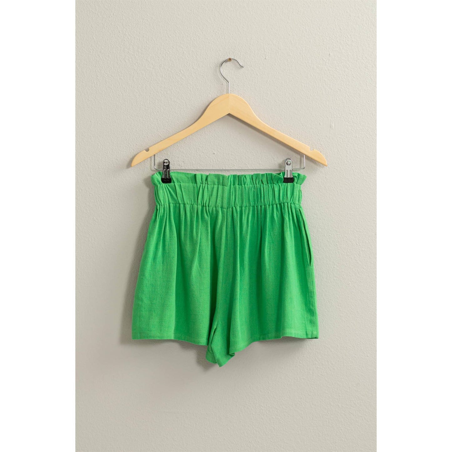 LINEN PAPERBAG SHORTS