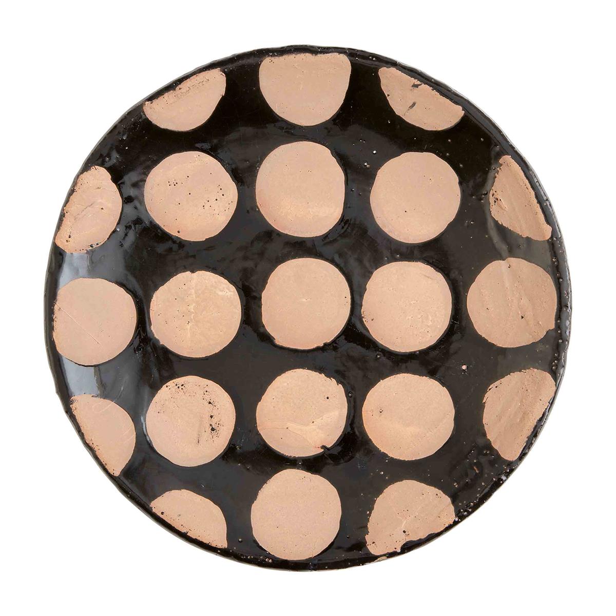 Mud Pie Filled Black Terra Platter