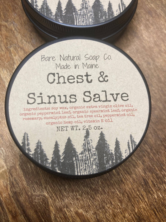 All-Natural Organic Chest & Sinus Salve | 2.5oz.