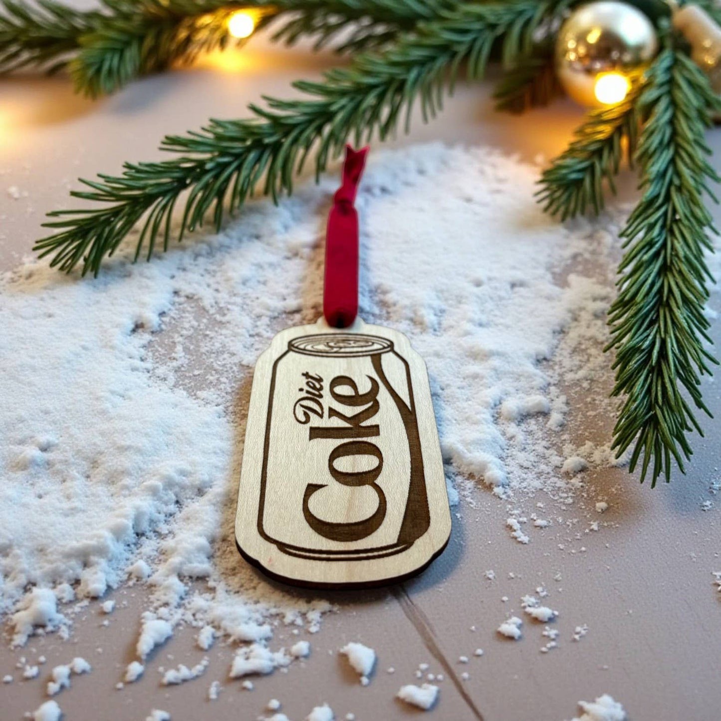 Fueled by Diet Coke Christmas Ornament