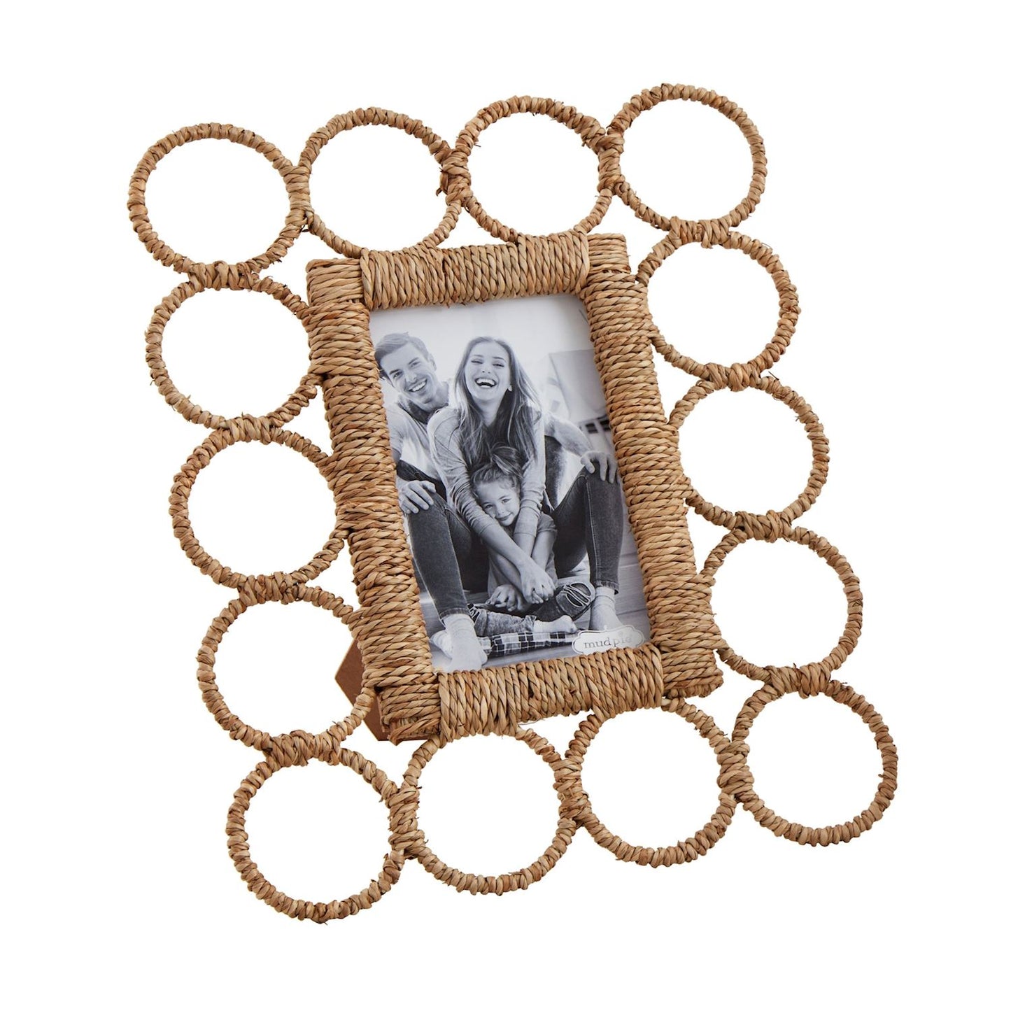 Mud Pie Large Seagrass Link Photo Frame