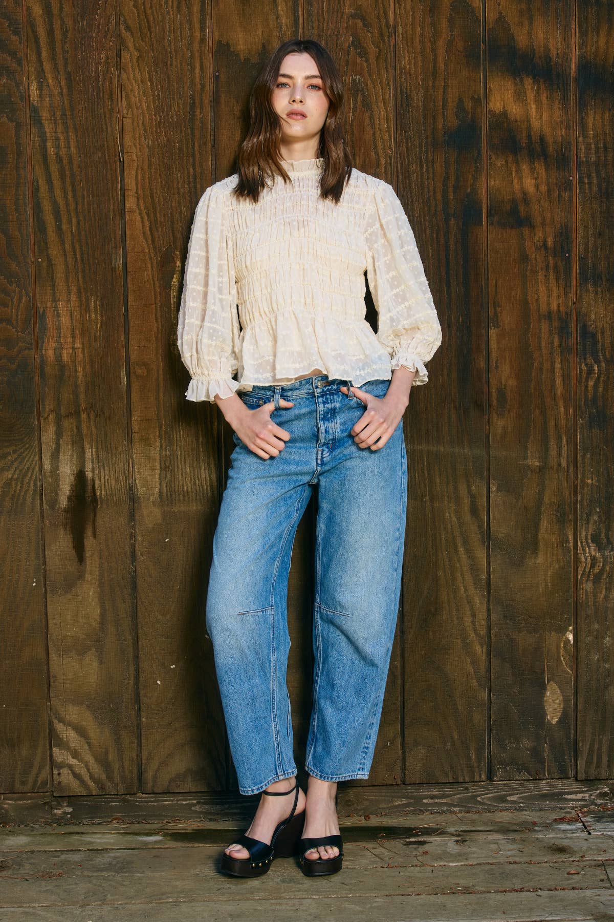 Romantic Smocking Blouse