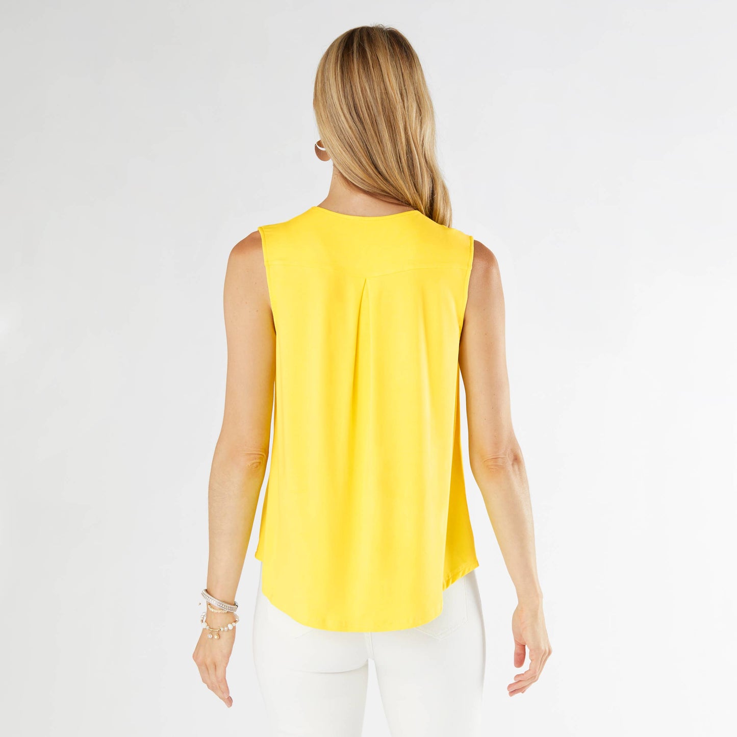 Erin Pleat Back V-Neck Tank