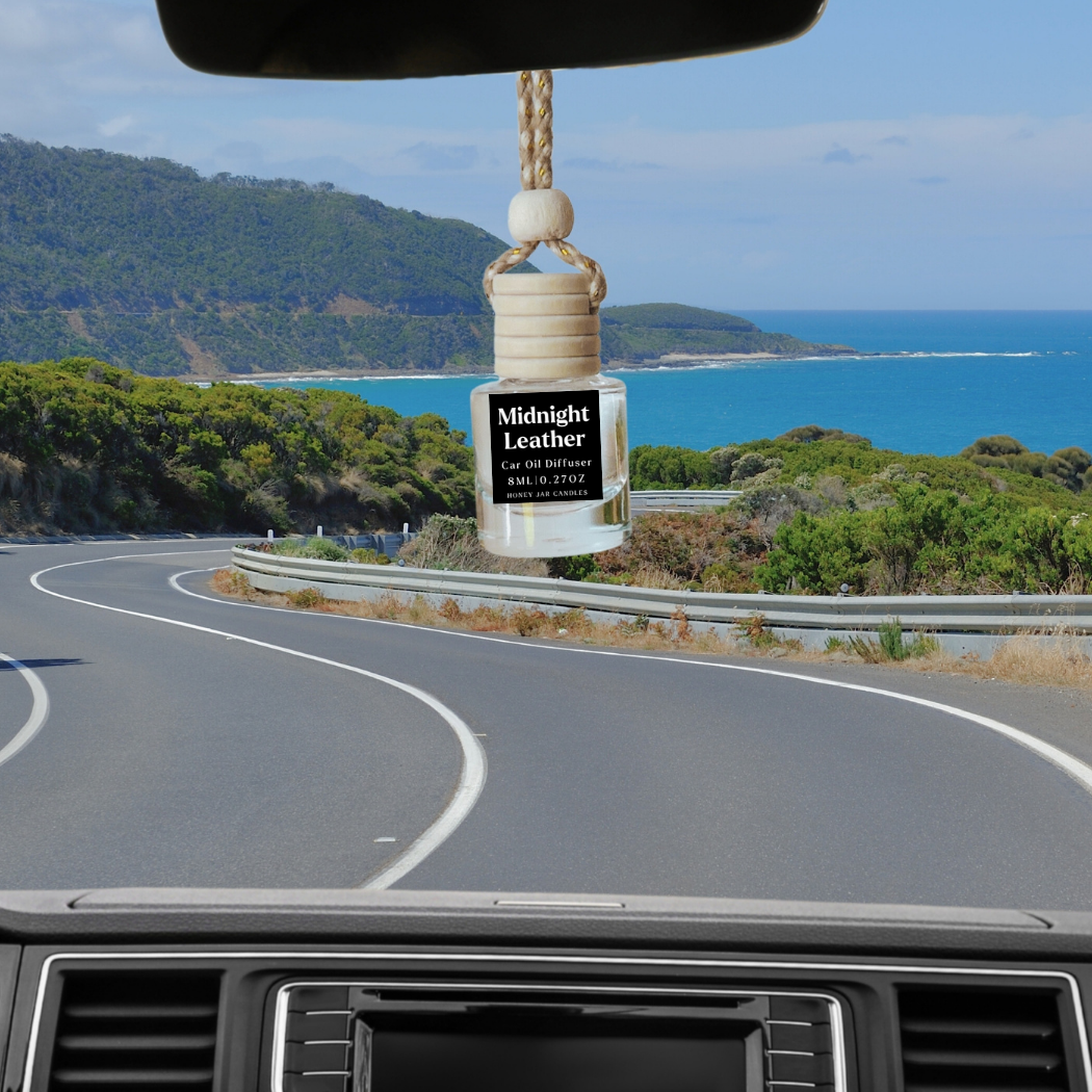 Hanging Car Diffusers | Midnight Leather | Made in USA