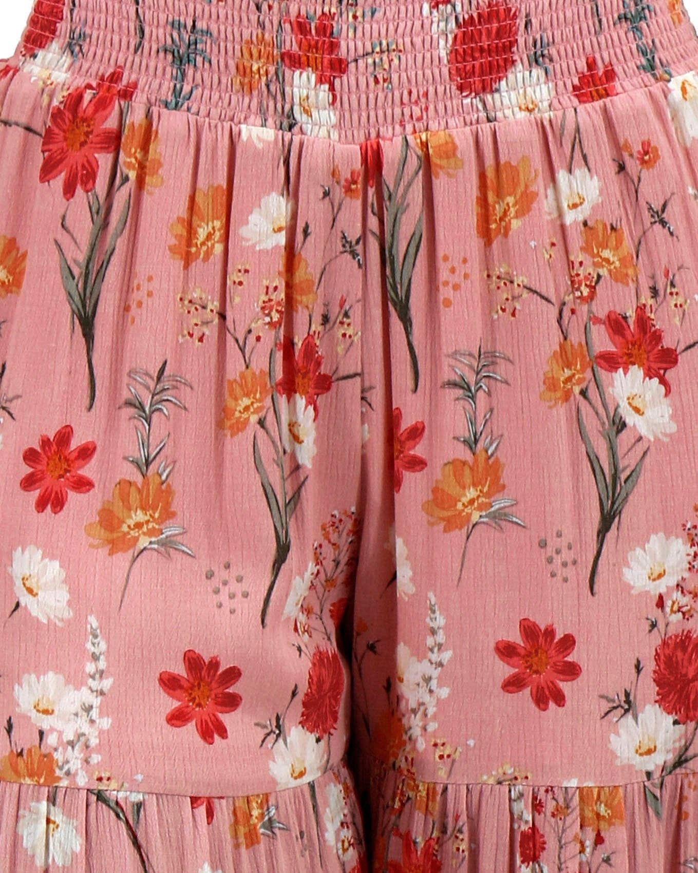 Maxi Skirt/Pant - Ankle Length in Pink Floral