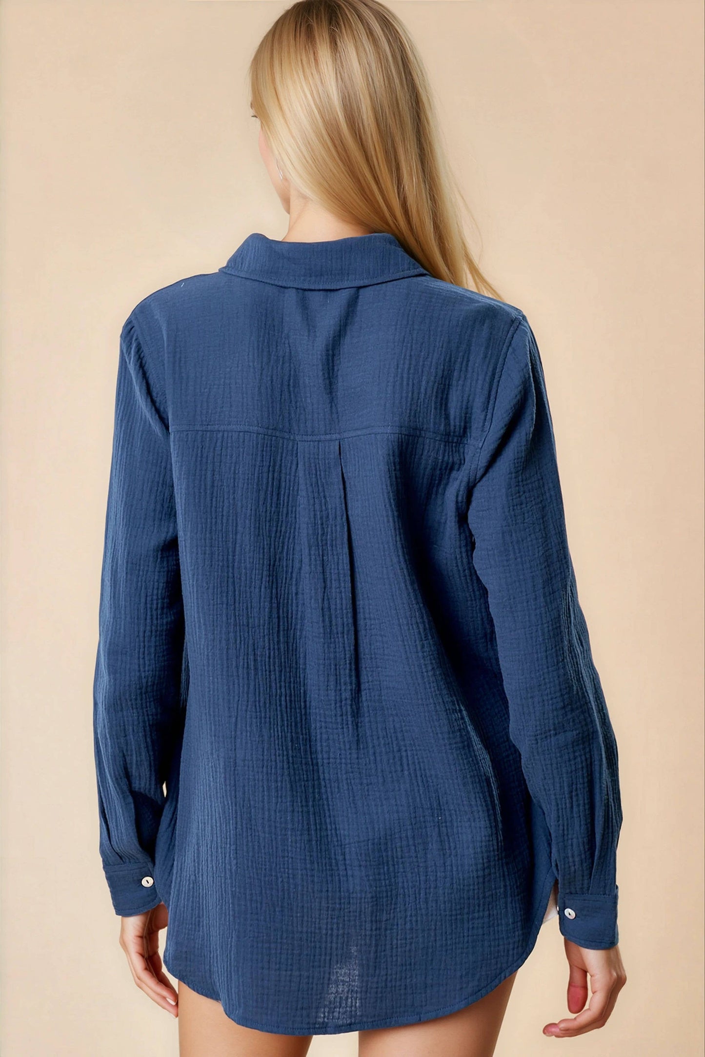 TEXTURED COTTON SHIRT