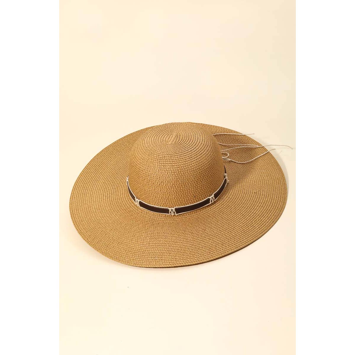 String Strap Floppy Straw Sun Hat