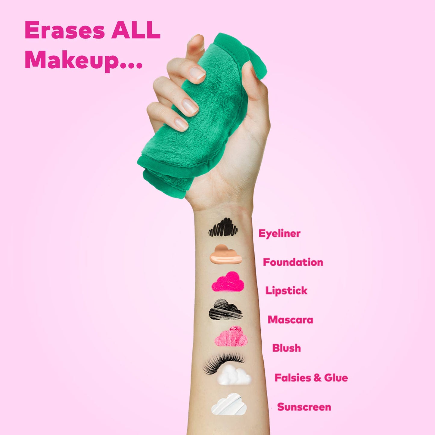 GREEN MINI PRO | 100% Recycled Make-up Eraser