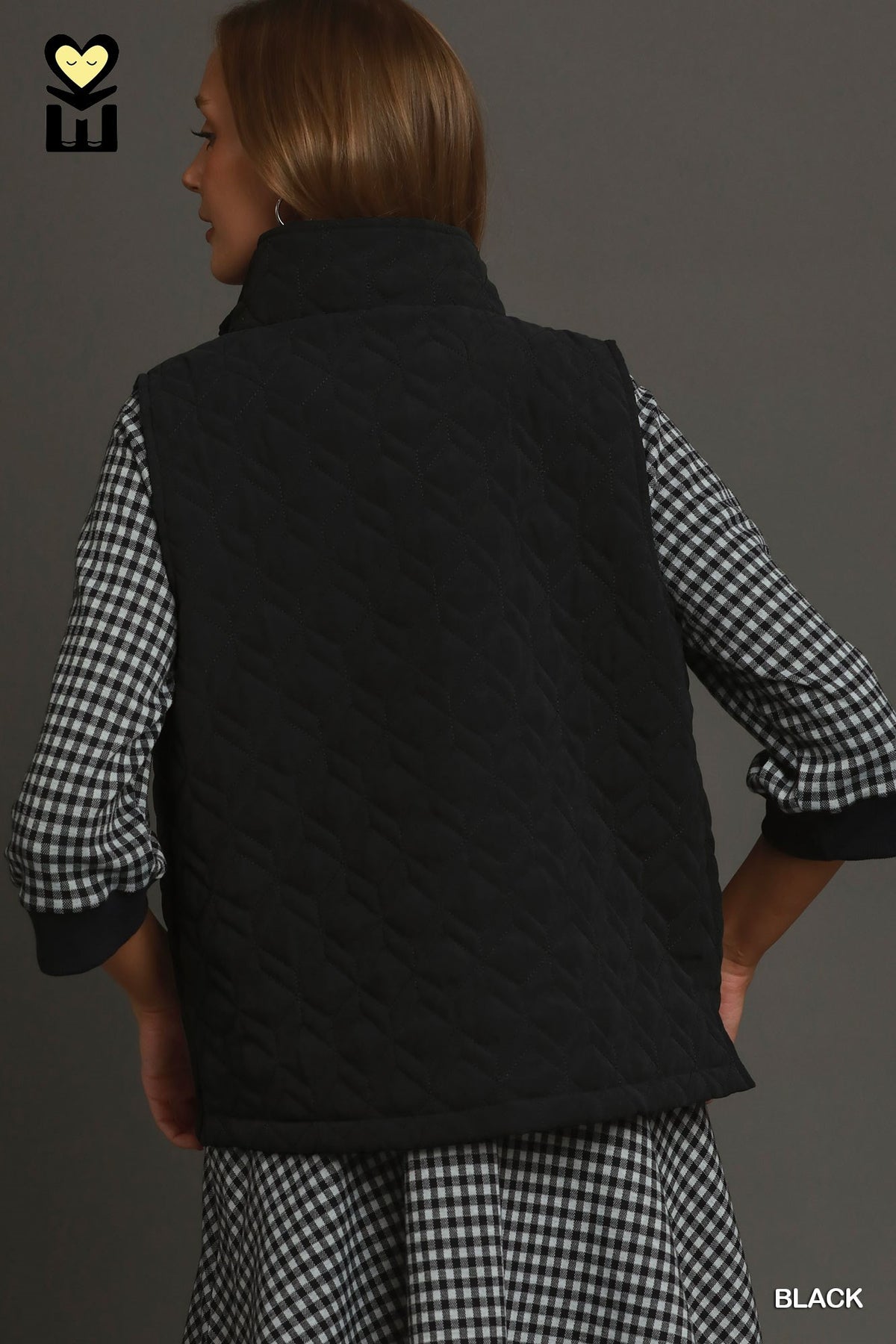 Quilted Zip Up Vest