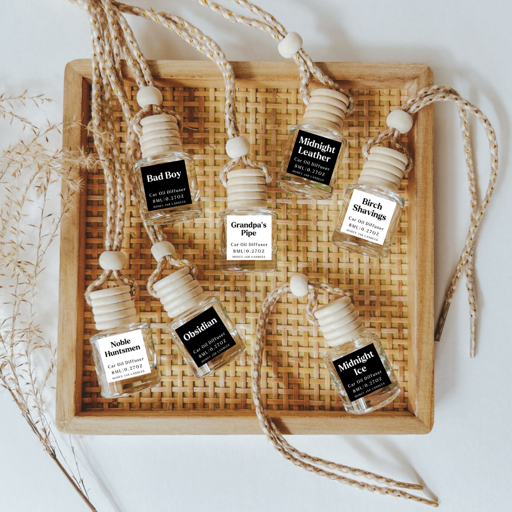 Hanging Car Diffusers | Midnight Leather | Made in USA