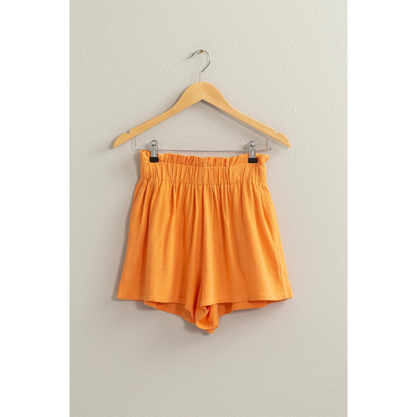 LINEN PAPERBAG SHORTS