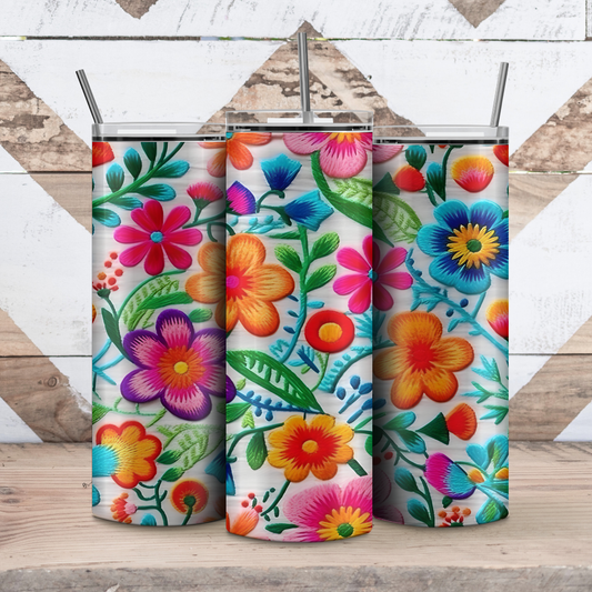 Fiesta Flowers Tumbler