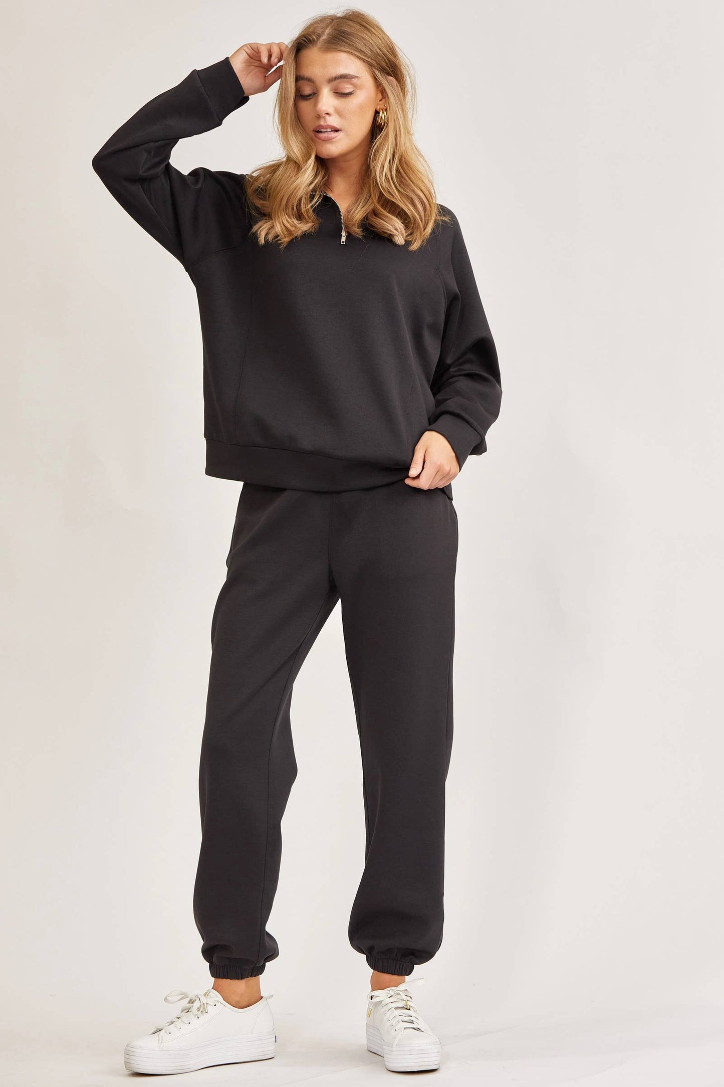 Quarter Zip Pullover + Jogger Modal Travel Set