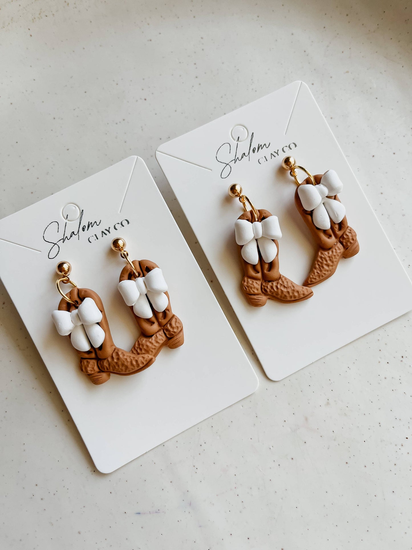 Made For Walkin Earrings | Boots and Bows Earrings For Women