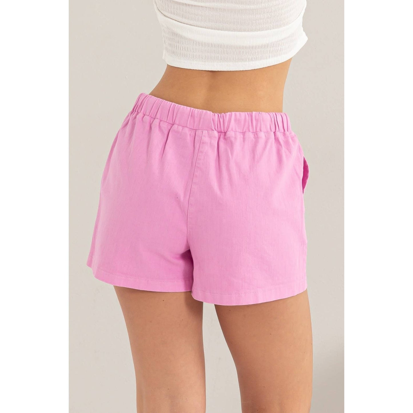 PATCH POCKET DRAWSTRING SHORTS