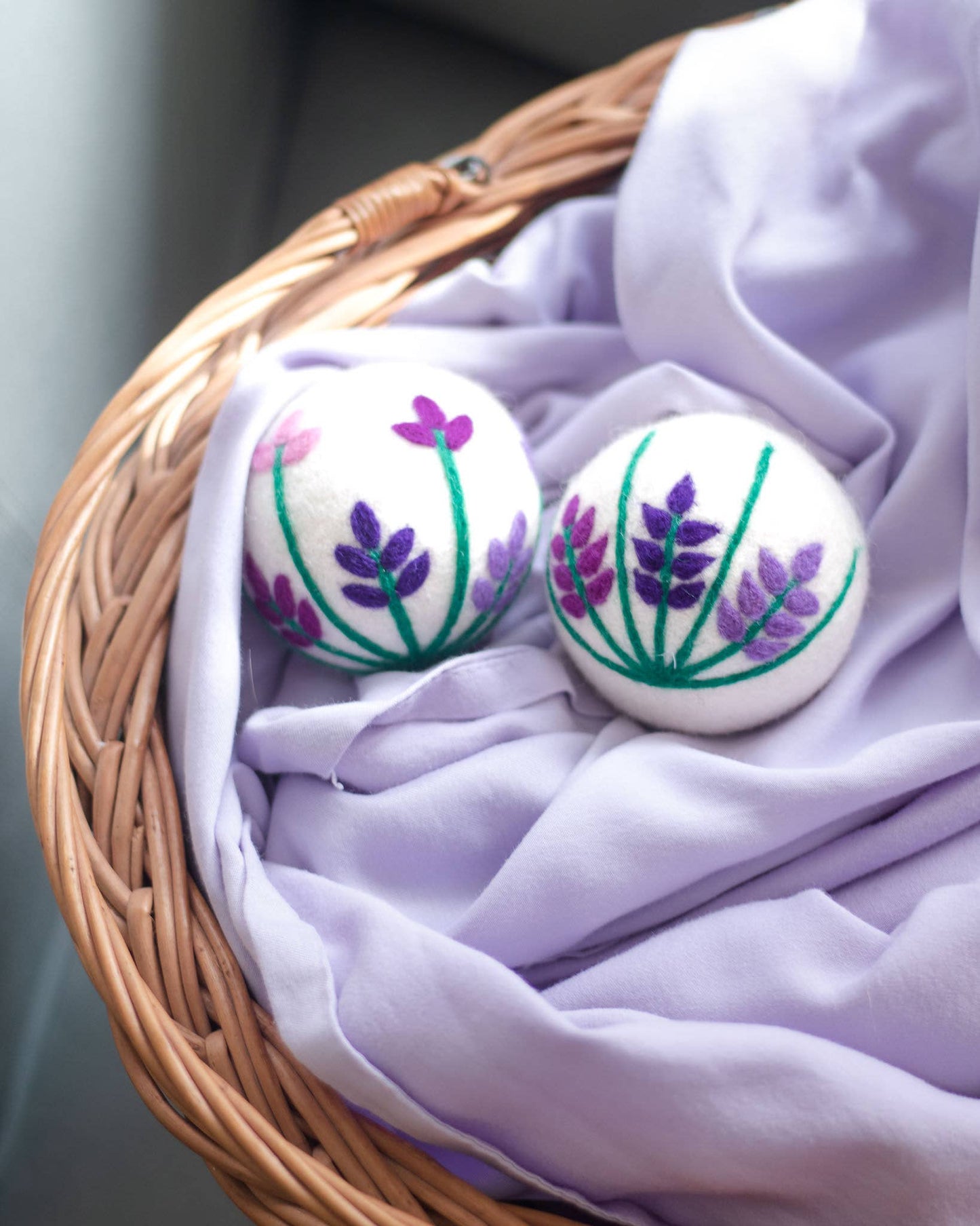 Lavender Fields Eco Wool Dryer Balls - LADYBUG