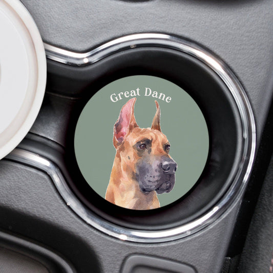 Ceramic Great Dane Car Coaster