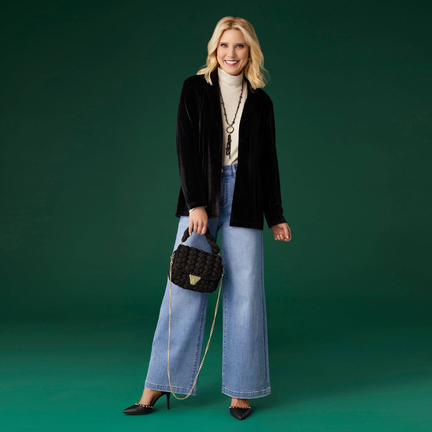 Penny Velour Open Cardigan