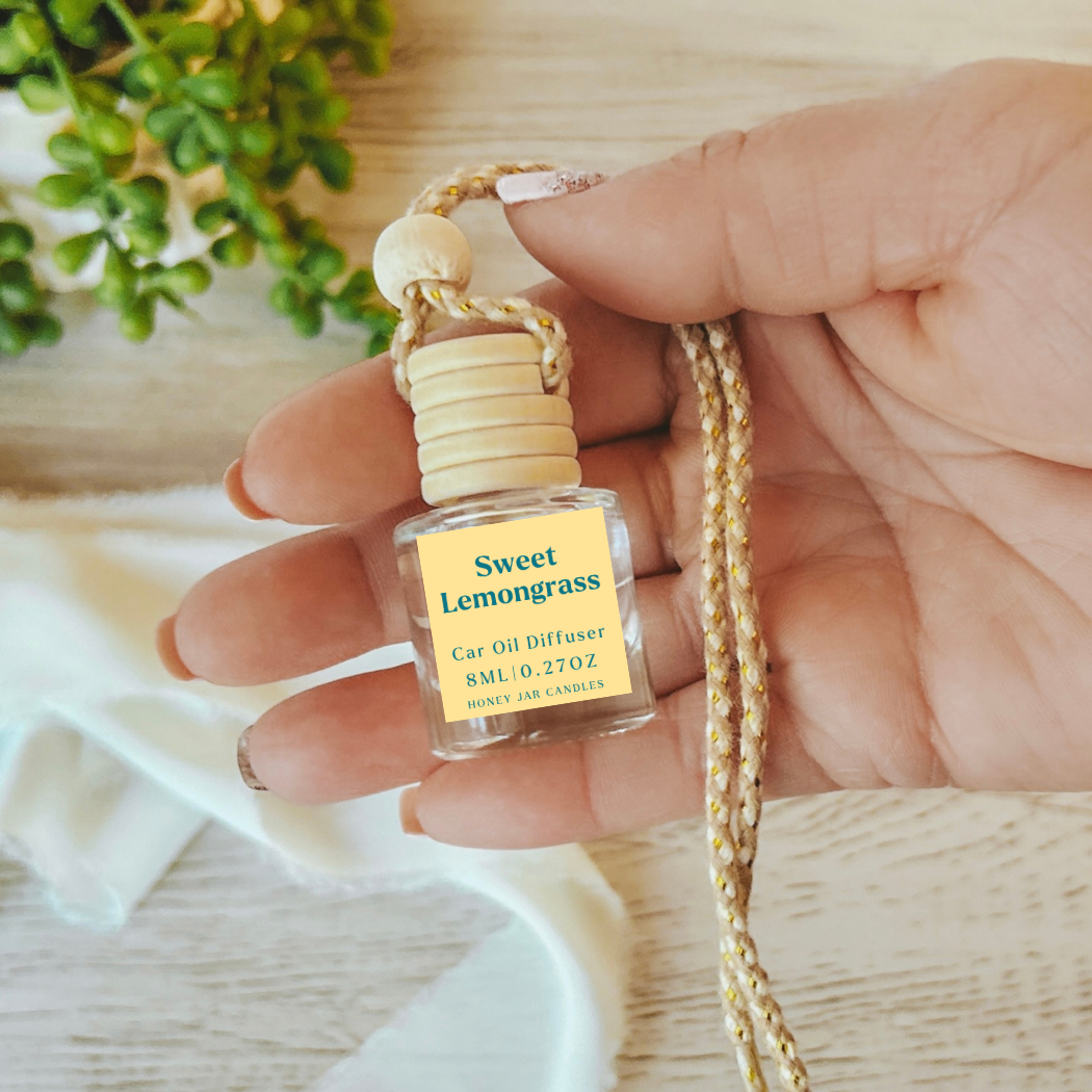 Hanging Car Diffusers | Sweet Lemongrass | Made in USA
