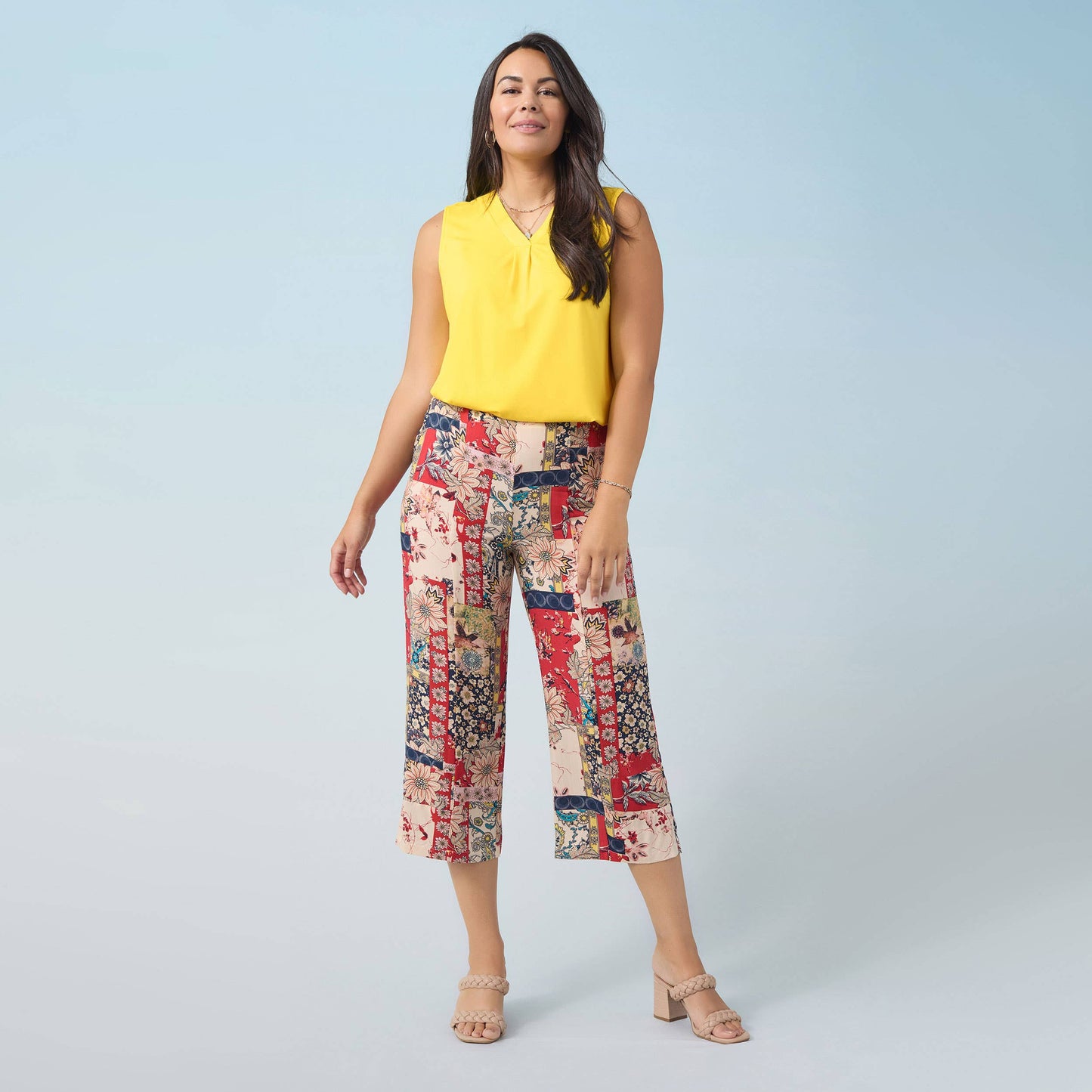 Erin Pleat Back V-Neck Tank