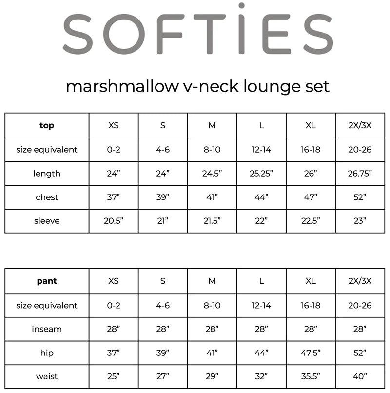Solid Marshmallow V-Neck Lounge Set