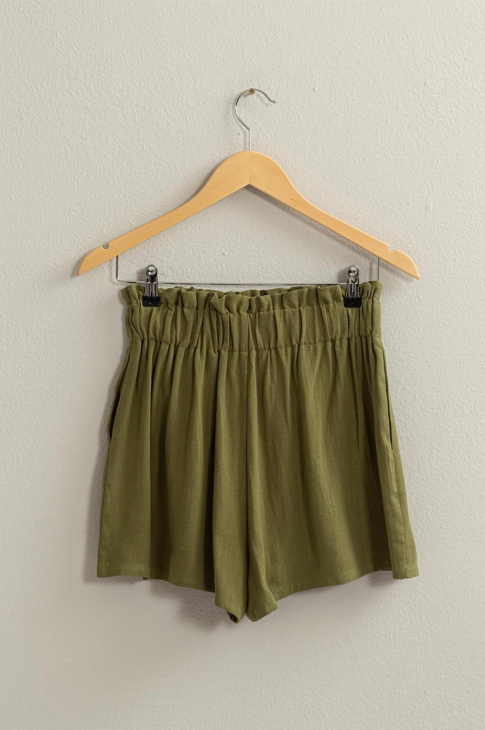 LINEN PAPERBAG SHORTS