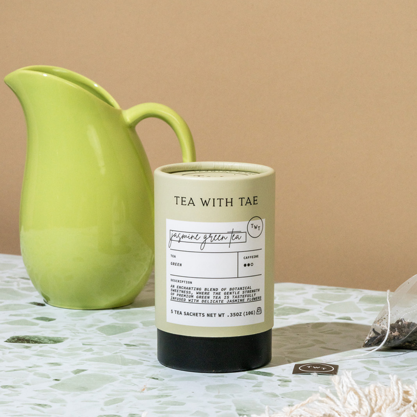 Jasmine Green Tea Mini Tube (5 tea bags)