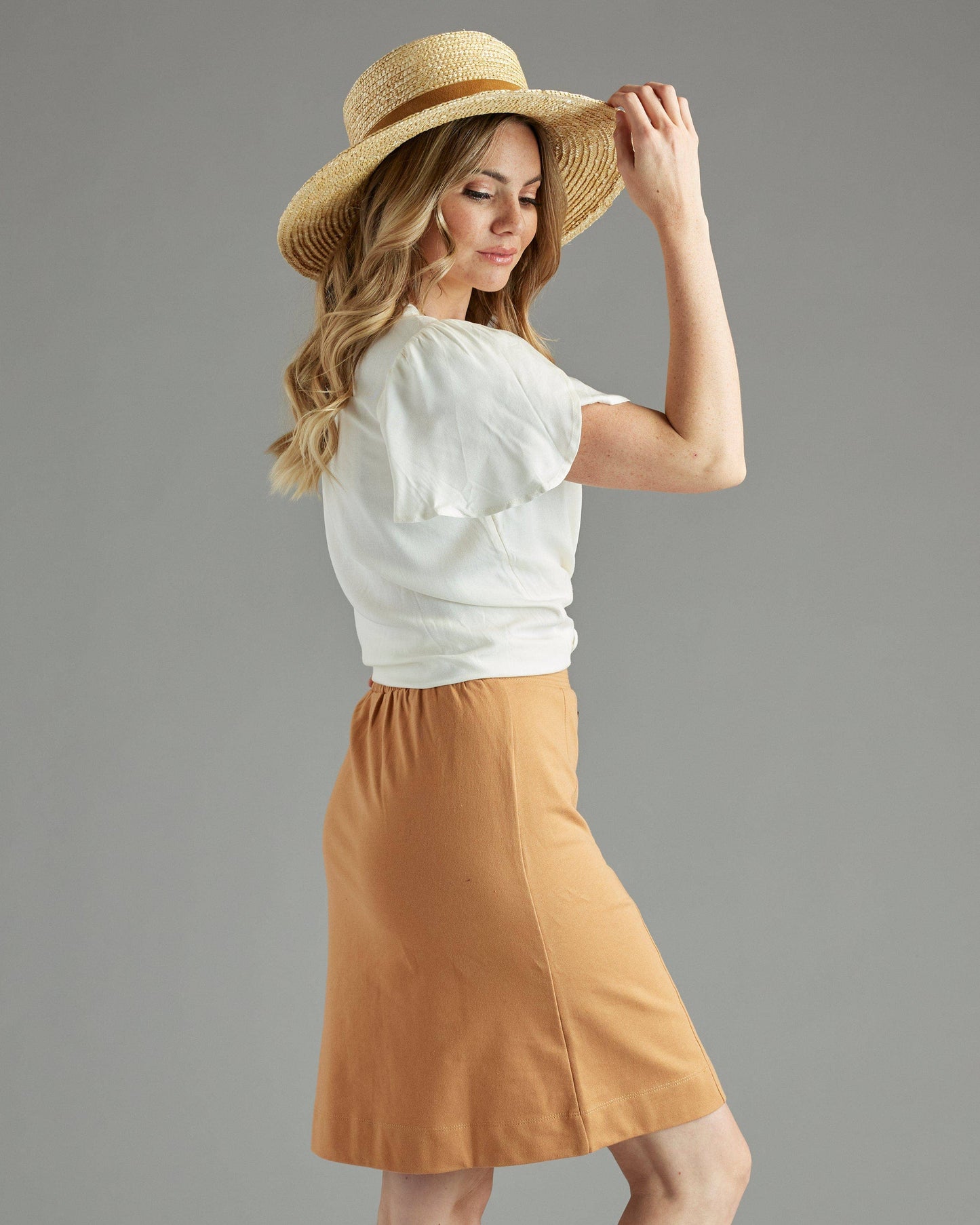 Alexandra Button Skirt