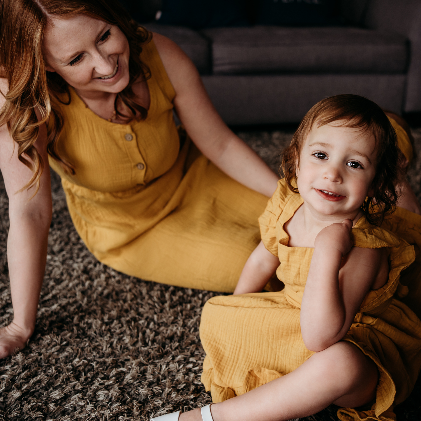 Yellow Maxi Matching Mommy & Me Dress- Child Size