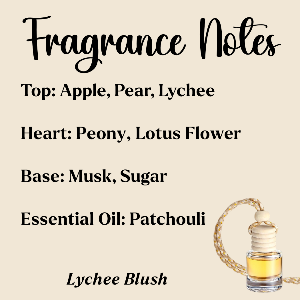 Hanging Car Diffusers | Lotus Blossom | Made in USA