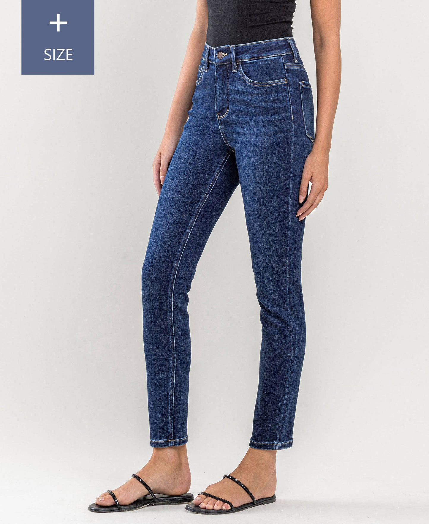 LOVERVET PLUS SIZE TUMMY CONTROL HIGH RISE ANKLE SKINNY