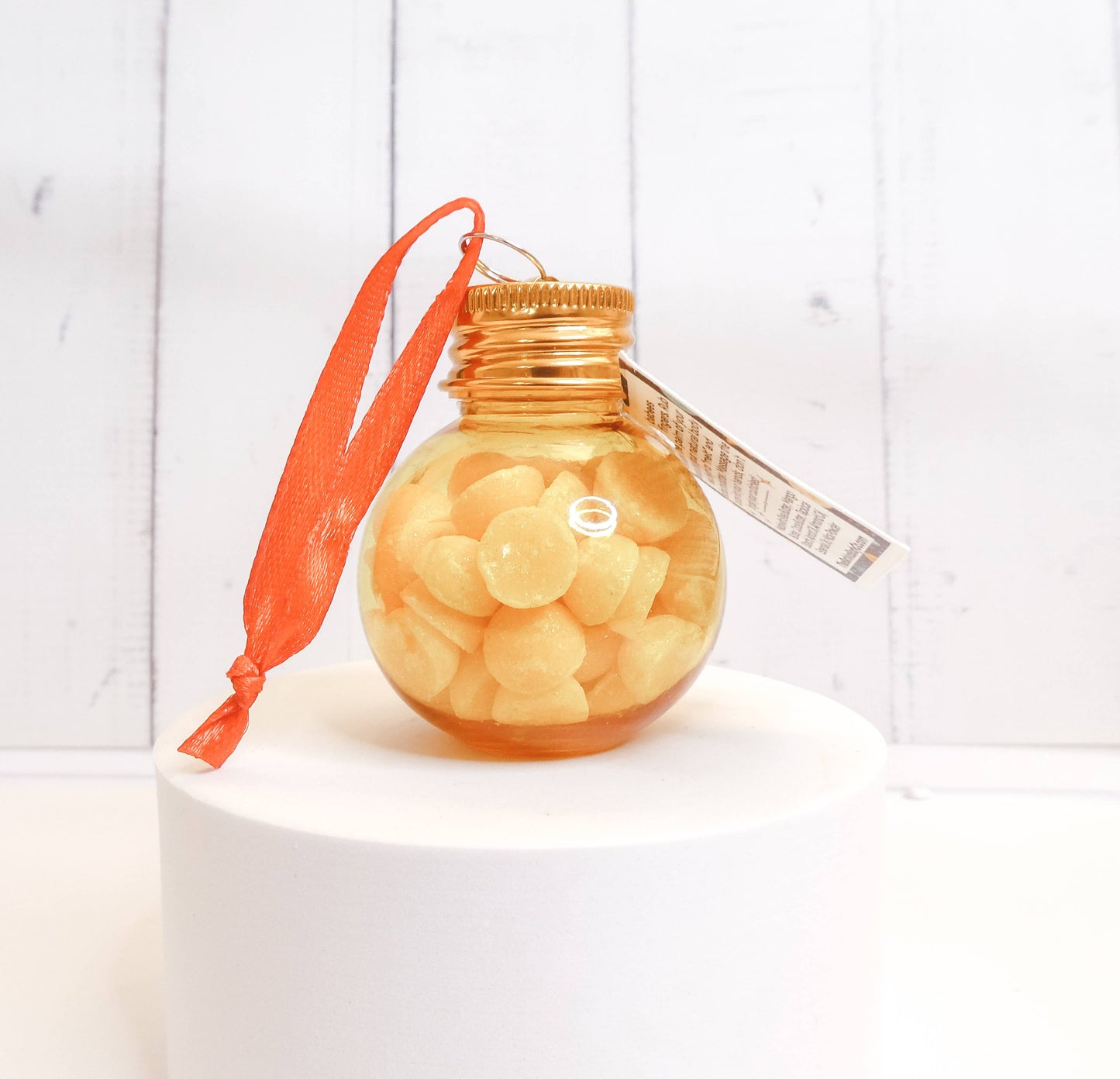 Body Butter Ornament - Natural Single Use Lotion Bead Gift