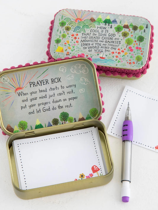 Natural Life Tin Prayer Box-God Created You