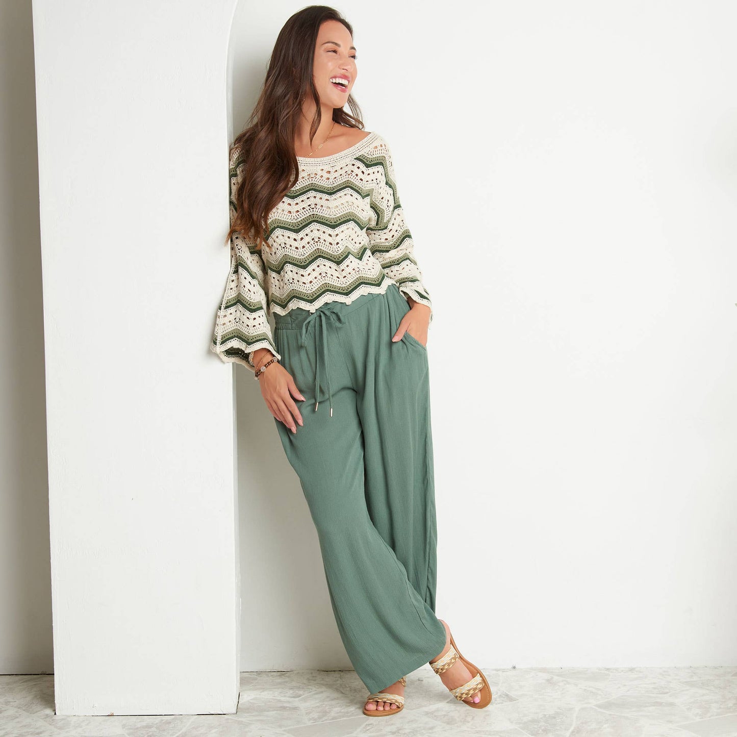 Nika Adjustable Wide Leg Pant