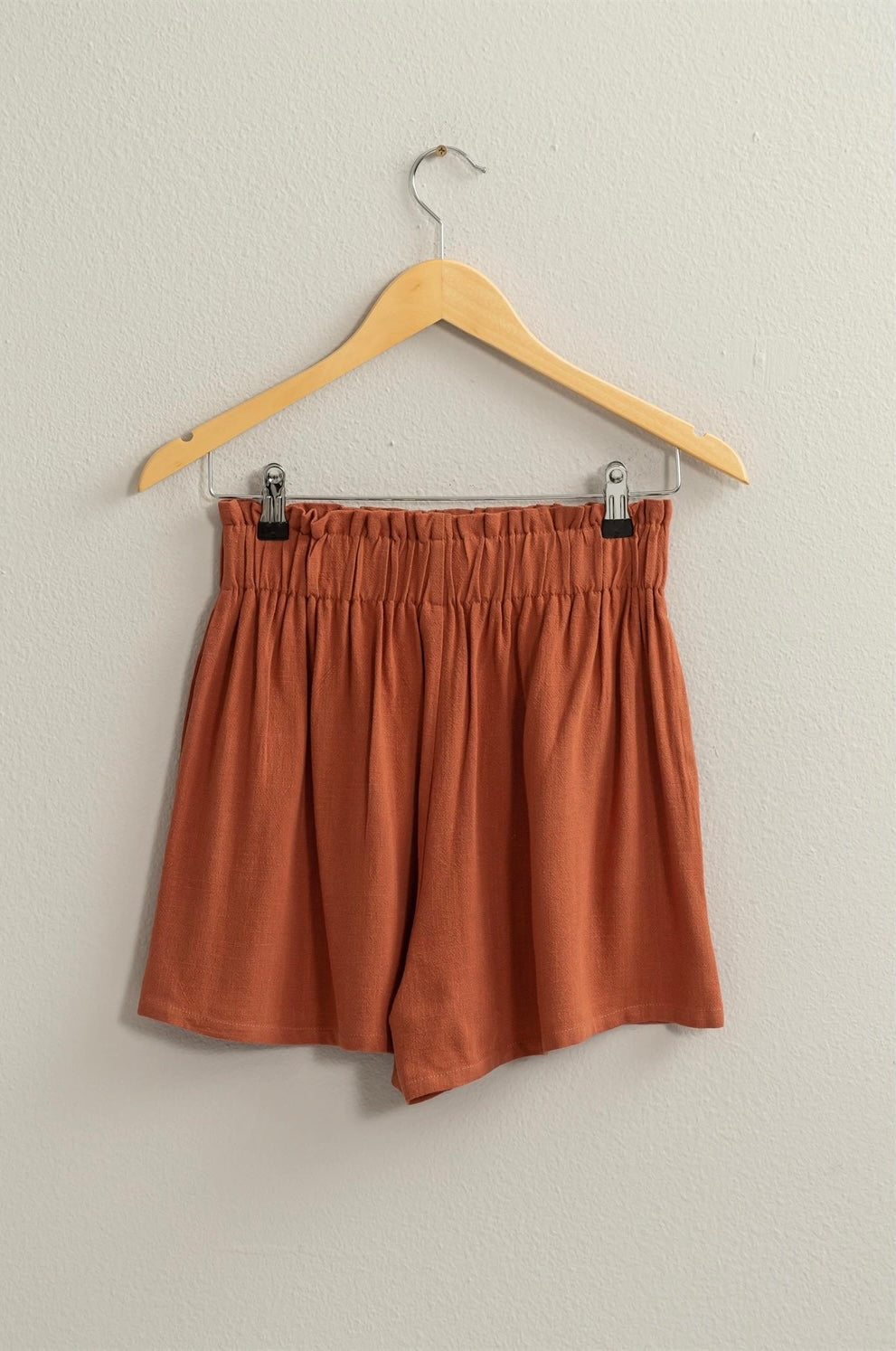 LINEN PAPERBAG SHORTS