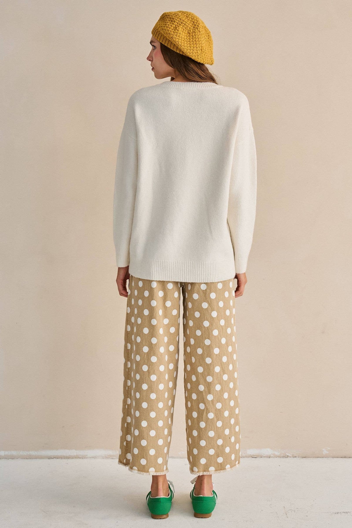 TEXTURED ELEPHANT KNIT SWEATER